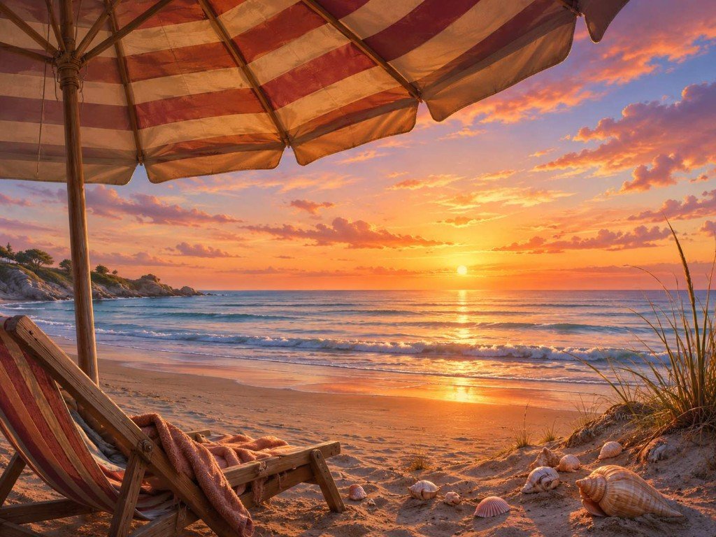 Beach sunset