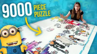 STARTING THE 9000 PIECE MINIONS PUZZLE - Part 1 of ??