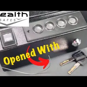 [1465] Stealth “SwiftVault” Biometric Gun Safe Opened With Wire