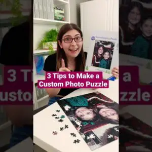 3 Tips to Make a Custom Photo Puzzle for the Holidays #shorts #ad