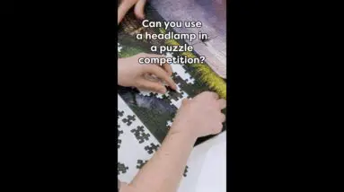 Can you use a headlamp in a puzzle competition? 🤔
