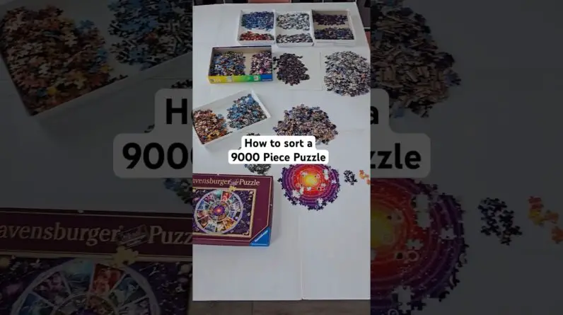 How to sort a 9000 piece puzzle